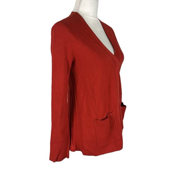 Cabi Style 3888 Passion Cardigan Cotton V-Neck Pockets Molten Lava Size XS - Picture 3 of 7